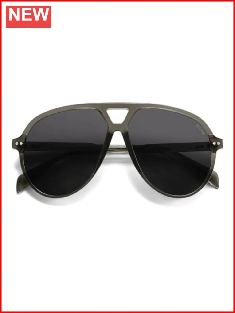 Oversized Retro Aviator Sunglasses with UV400 Protection